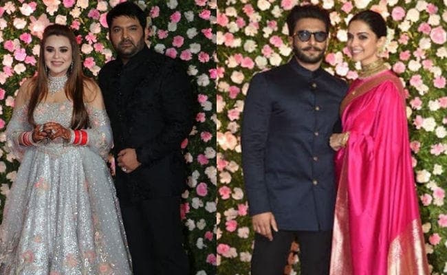 कपिल शर्मा की वेडिंग रिसेप्‍शन में दीपिका-रणवीर, रेखा, रवीना समेत उमड़ा बॉलीवुड, PHOTOS