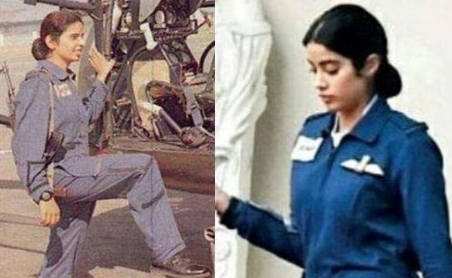 फ्लाइट लेफ्टिनेंट गुंजन सक्सेना के रूप में दिखेंगी जाह्नवी कपूर