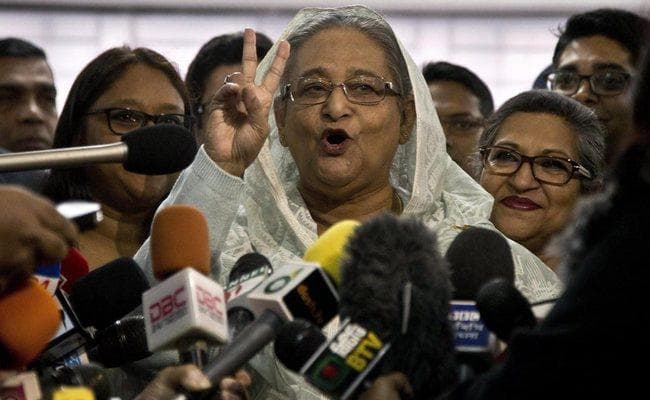 बांग्लादेश में चुनाव : PM शेख हसीना की एकतरफा जीत, प्रतिद्वंद्वी को मिले महज 123 वोट