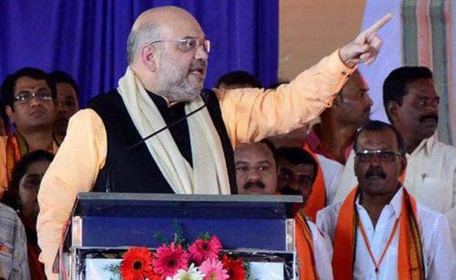 कर्नाटक में अमित शाह का शंखनाद, सिद्धरमैया सरकार हिंदू विरोधी और कर रही वोटों की राजनीति