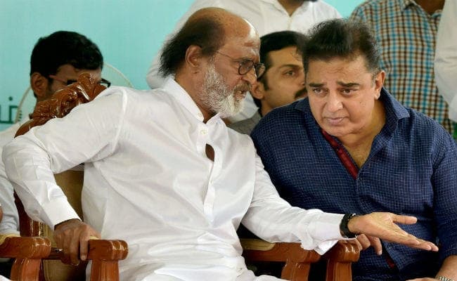 रजनीकांत और कमल हासन ने मंच साझा किया, राजनीति गठबंधन पर बोले, समय बतायेगा