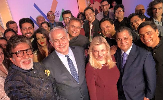 बॉलीवुड सितारों संग इजरायली पीएम ने ली सेल्फी, बिग बी के बारे में कही ये खास बात