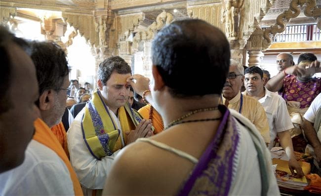 राहुल गांधी आज से कर्नाटक के चुनाव अभियान पर, हुलीगेमा मंदिर में करेंगे पूजा-अर्चना