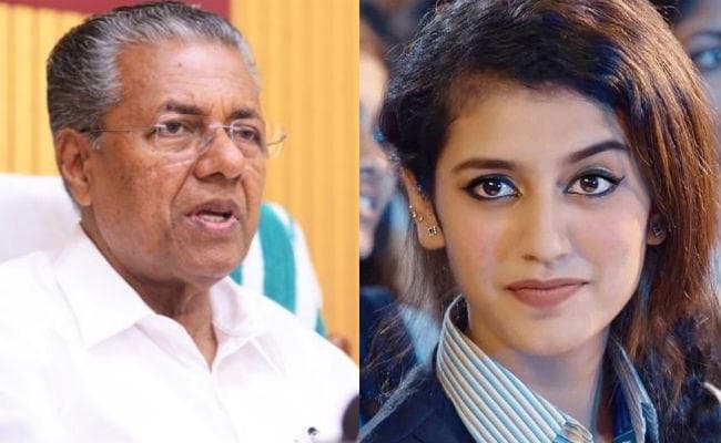 प्रिया प्रकाश के समर्थन में आये केरल सीएम, बोले- असहिष्‍णुता बर्दाश्‍त नहीं की जायेगी