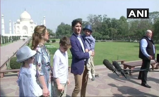 VIDEO: परिवार के साथ कनाडा के पीएम जस्टिन ट्रूडो ने किया ताज का दीदार, बच्चों ने जमकर की मस्ती