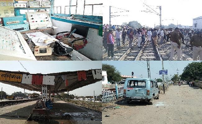 रेलवे भर्ती परीक्षा : पैटर्न में सुधार की मांग को लेकर ट्रैक पर उतरे छात्र, चक्का जाम व आगजनी