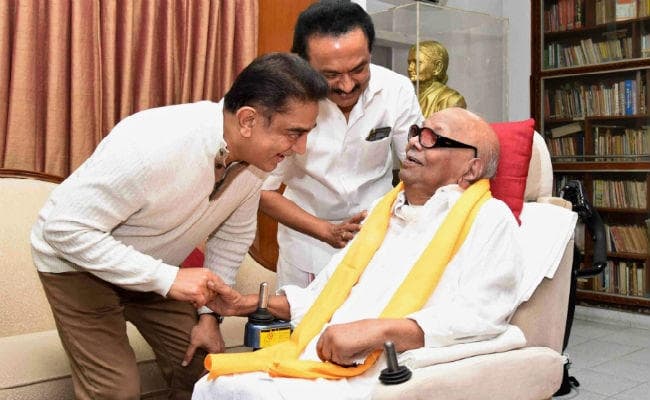 अलग पार्टी के ऐलान से पहले कमल हासन ने की करुणानिधि व रजनीकांत से मुलाकात, सियासत गर्म