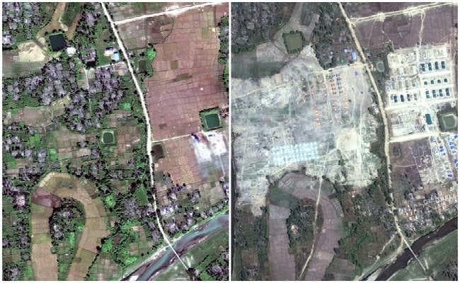 रोहिंग्या मुसलमानों के गांवों पर सेना ने चलाया बुलडोजर, सैटेलाइट इमेज से हुआ खुलासा