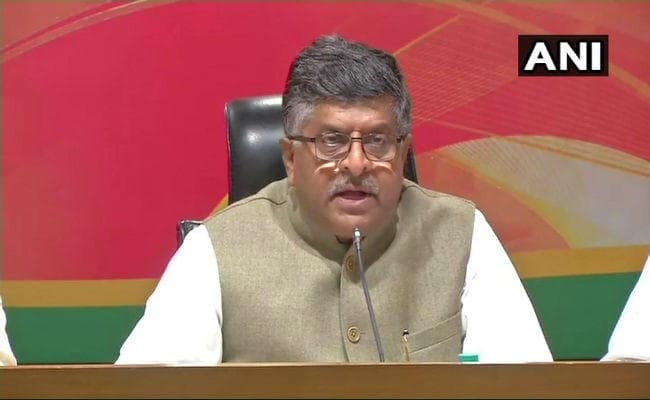 भ्रष्टाचार में डूबी कांग्रेस ने देश के पूरे बैंकिंग सेक्टर को दागदार किया : रविशंकर प्रसाद