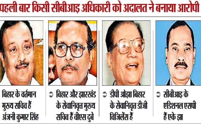 चारा घोटाला : अदालत ने बिहार के मुख्य सचिव एके सिंह, वीएस दुबे, डीपी ओझा व सीबीआइ के एके झा को बनाया आरोपी चारा घोटाला : अदालत ने बिहार के मुख्य सचिव एके सिंह, वीएस दुबे, डीपी ओझा व सीबीआइ के एके झा को बनाया आरोपी