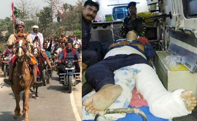 #VIDEO : रैली के दौरान बाइक से गिरे सांसद पप्पू यादव, घायल अवस्था में ही किया संबोधित, पटना रेफर