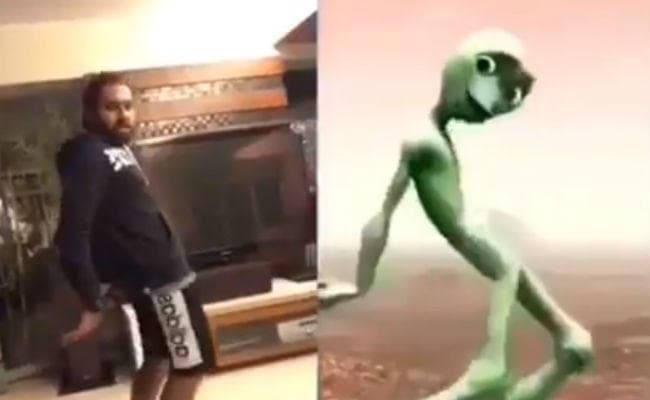 जब ''एलियन'' के साथ नाचे ''हिटमैन'' रोहित शर्मा, देखें VIDEO