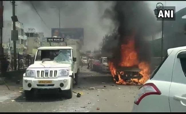 भारत बंद के दौरान एमपी-यूपी-राजस्थान में जबरदस्त हिंसा, केंद्र ने राज्यों से कहा - हर मदद को तैयार