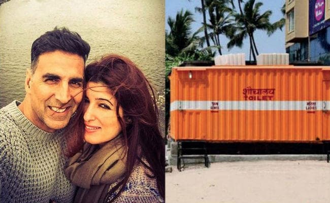 पत्नी ट्विंकल ने किया ट्वीट, तो अक्षय कुमार ने जुहू बीच पर बनवा दिया शौचालय