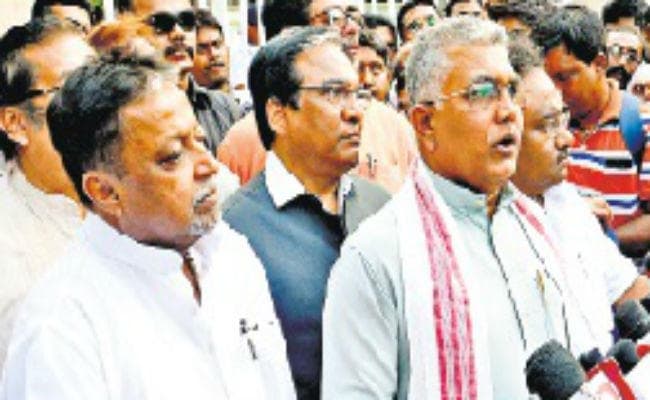 बोले दिलीप घोष- आतंक के साये में विरोधी दल लड़ रहे पंचायत चुनाव