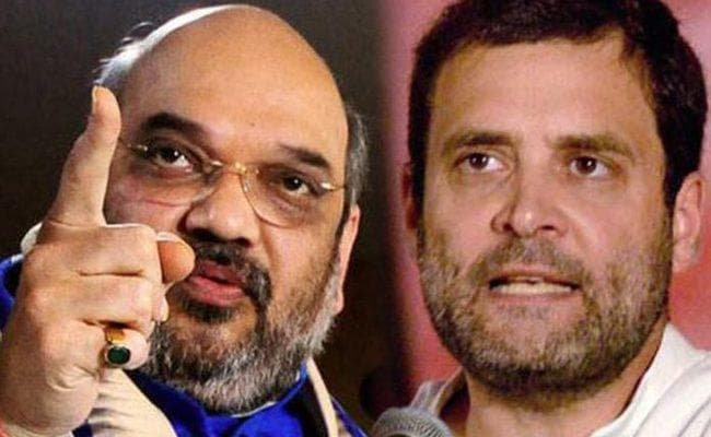 अमित शाह का आरोप, राहुल गांधी एससी/एसटी एक्ट पर समाज में घृणा फैला रहे