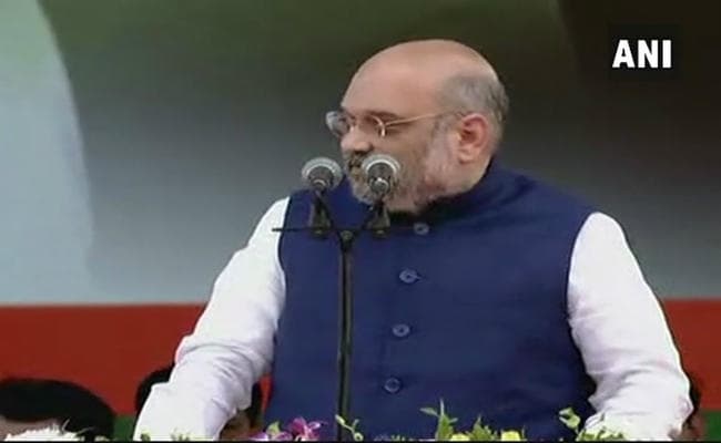 भाजपा कभी आरक्षण खत्म नहीं करेगी, मोदीजी की बाढ़ में सांप-नेवला सब साथ आ गये : अमित शाह