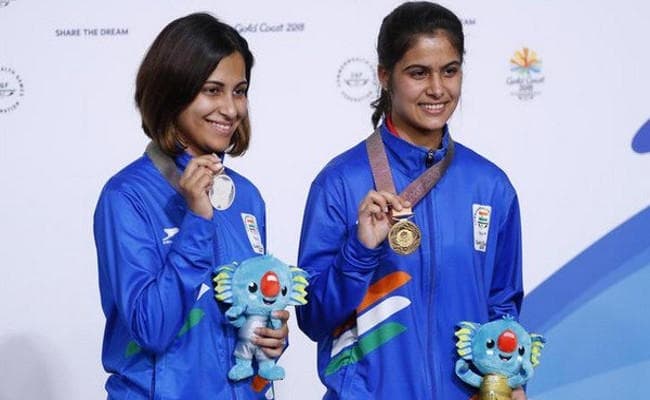 CWG2018 : पूनम यादव और मनु भाकर ने जीते गोल्ड, हिना ने सिल्वर पर साधा निशाना