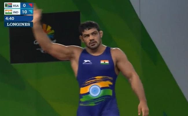 CWG2018 : सुशील कुमार का शानदार प्रदर्शन, तीसरी बार सोने पर कब्जा