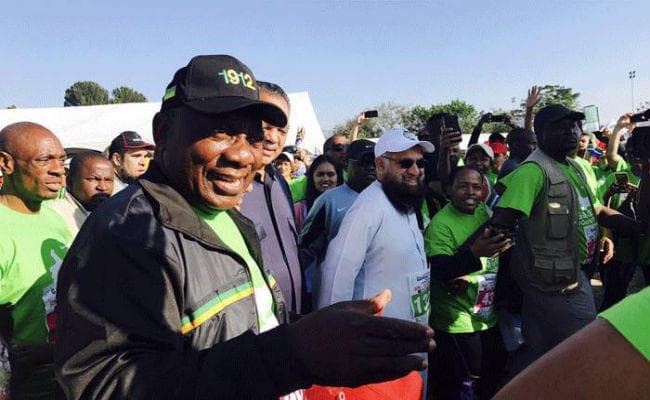 दक्षिण अफ्रीका में राष्ट्रपति रामफोसा ने किया ‘गांधी वॉक'' का नेतृत्व