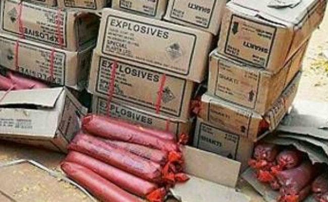 बिहार : औरंगाबाद में भारी मात्रा में विस्फोटक बरामद