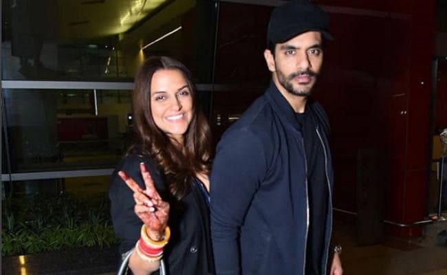 हनीमून के लिए नेहा धूपिया पति अंगद बेदी संग अमेरिका रवाना