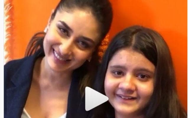 करीना कपूर से मिलते ही इमोशनल हुईं नन्‍ही फैन, देखें वीडियो