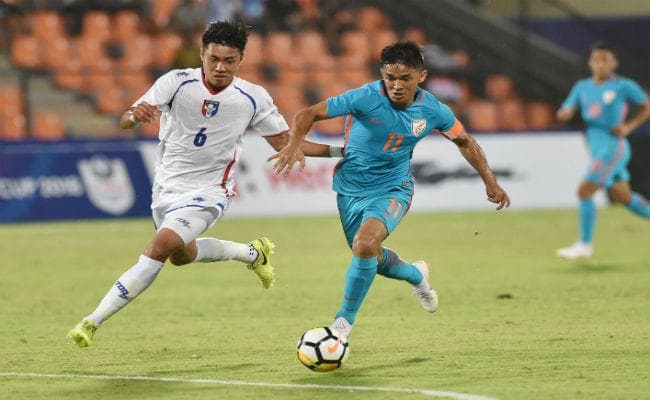 भारत ने चीनी ताइपे को 5-0 से रौंदा, छेत्री ने कहा, गोल करने पर जश्न नहीं मनाता