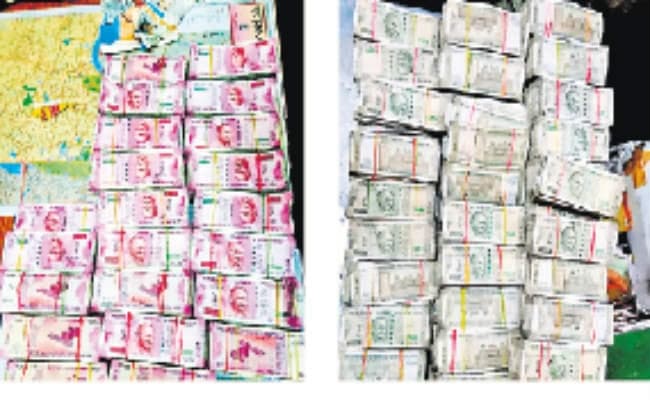 कोलकाता में छह किलो सोना व चार करोड़ की नगदी जब्त