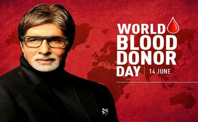 अमिताभ बच्चन ने वर्ल्ड ब्लड डोनर डे के अवसर पर एकबार फिर लोगों को कहा-Thank you