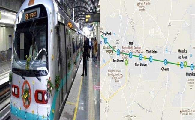 दिल्ली-हरियाणा को मिली मुंडका-बहादुरगढ़ मेट्रो रेल कॉरिडोर की सौगात