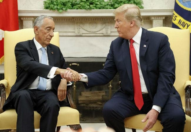 ट्रंप ने पुर्तगाल के राष्ट्रपति से स्टार फुटबॉलर रोनाल्डो के राजनीतिक करियर पर की चर्चा