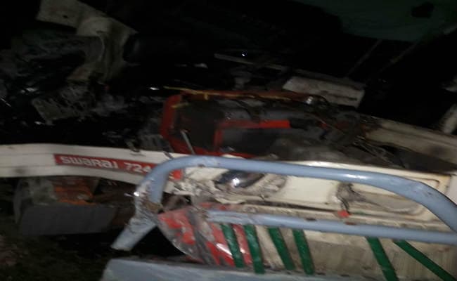 छपरा में भीषण सड़क हादसा, थानाध्‍यक्ष्‍ा समेत कई पुलिसकर्मियों की मौत