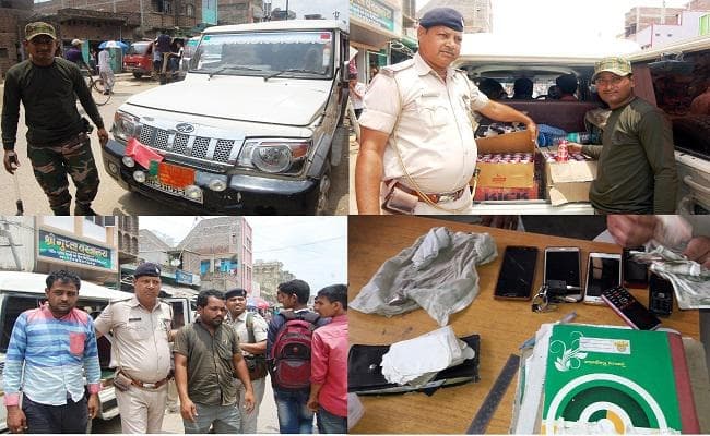 बिहार में भाजपा नेता का नेमप्लेट लगे वाहन से 13 कार्टून बीयर बरामद, पांच गिरफ्तार
