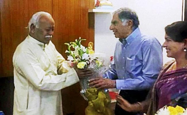 मोहन भागवत व रतन टाटा का मंच साझा करना पक्का, जगह - मुंबई, तारीख - 24 अगस्त