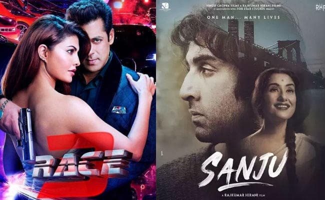Race 3 Vs Sanju: 300 करोड़ के पार हुई सलमान खान की ''रेस 3'', लेकिन ''संजू'' के आगे निकला दम