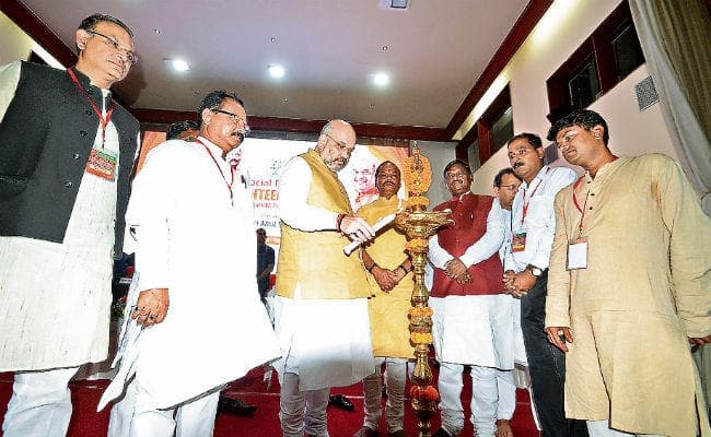 अमित शाह ने कहा, मीडिया के 1 ग्रुप के कारण पार्टी कार्यकर्ताओं में निराशा, जयंत सिन्हा ने कहा, अब बैकफुट पर नहीं होगी लड़ाई