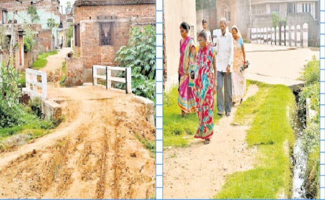 दो कॉलोनी को जोड़ने के लिए 32 लाख में बनी दो पुलिया, पर नहीं बना संपर्क पथ