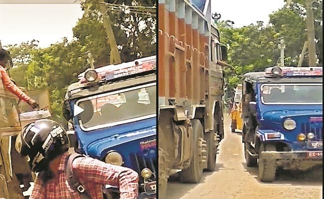 अवैध वसूली करते शर्माती नहीं बिहार पुलिस! बीच सड़क पर नजराना लेते कैमरे में हुए कैद, VIDEO वायरल