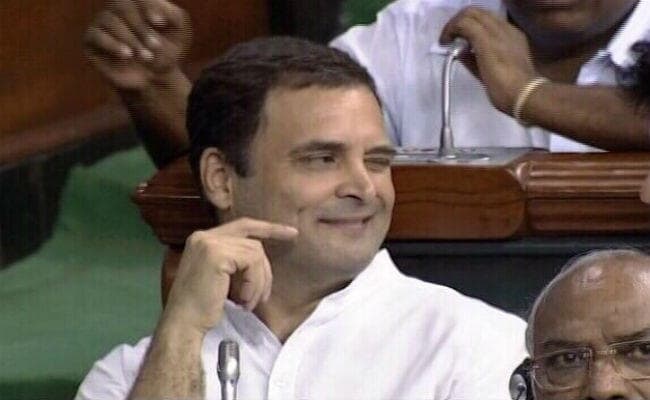 राहुल गांधी की कनखी पर स्पीकर सुमित्रा महाजन ने जतायी नाराजगी