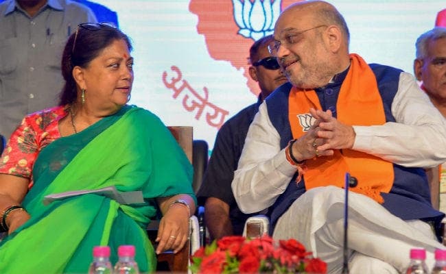 राजस्‍थान विस चुनाव की तैयारियों की समीक्षा के लिए जयपुर पहुंचे अमित शाह