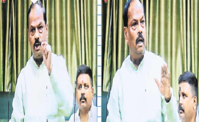 सदन में भिड़े रघुवर और हेमंत : हंगामा, झामुमो का वाॅकआउट