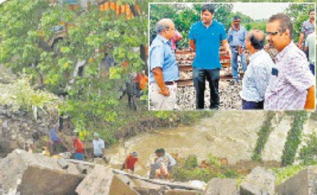 आसनसोल: कुल्टी-सीतारामपुर स्टेशन के बीच धंसा गार्डवाल, ट्रेन सेवा प्रभावित