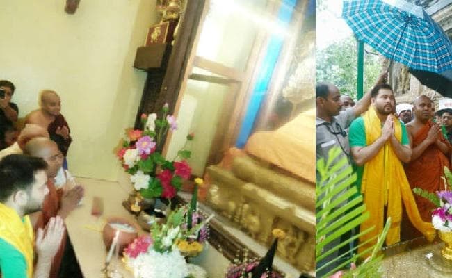 ''एनडीए भगाओ-बेटी बचाओ'' साइकिल रैली : महाबोधि मंदिर पहुंचे तेजस्वी, कहा- 2019 का चुनाव ''नागपुरिया'' ग्रुप का आखिरी होगा