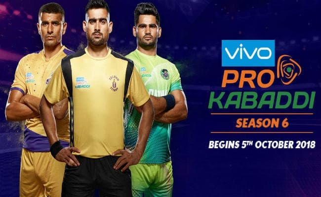 प्रो कबड्डी लीग का छठा सत्र पांच अक्तूबर से