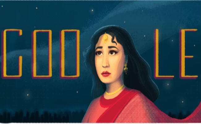 Google ने Doodle बनाकर ''ट्रेजेडी क्‍वीन'' मीना कुमारी को किया याद