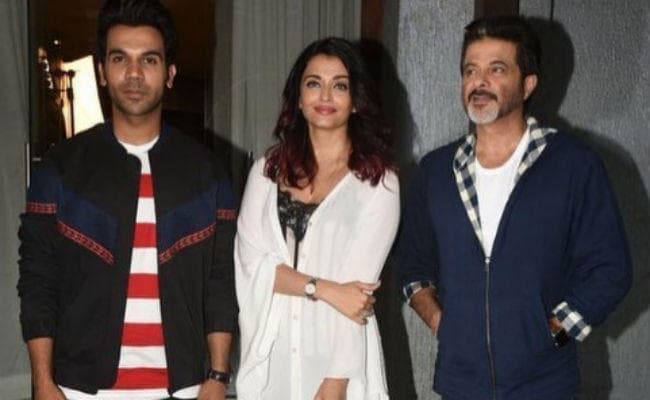 अनिल कपूर और राजकुमार राव संग ''फन्‍ने खां'' का प्रमोशन करने निकलीं ऐश्‍वर्या राय