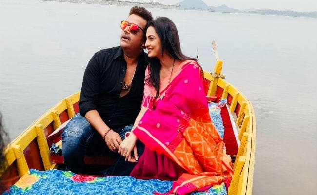 पतरातू डैम में भोजपुरी सुपरस्टार रवि किशन ने की गाने की शूटिंग