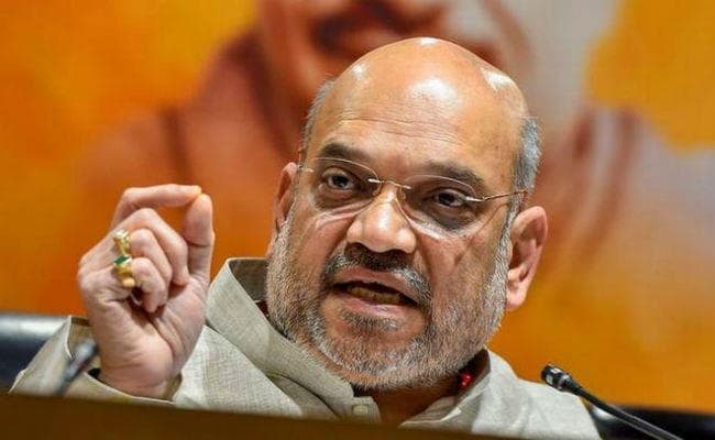 भाजपा अध्यक्ष अमित शाह का कांग्रेस पर आरोप : वोट बैंक के लिए एनआरसी का विरोध