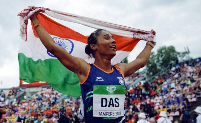 हिमा दास को मिला 20 लाख रुपये का नकद पुरस्कार